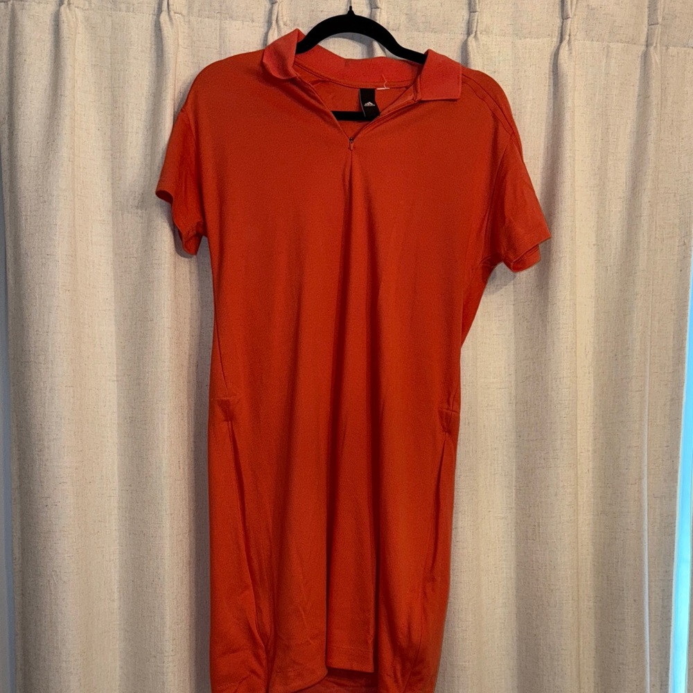 adidas Women’s Golf/Tennis Polo Dress Coral